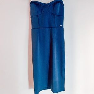 Navy blue skin tight dress